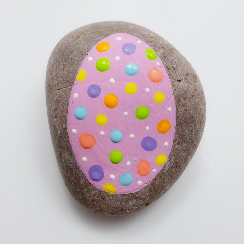 Downloadable Easter Eggs Painted Rock Tutorial Etsy
