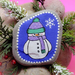 Downloadable A Little Chilly Painted Rock Tutorial