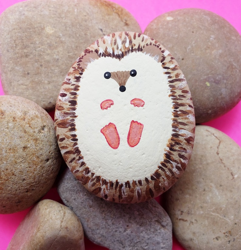 Downloadable Baby Hedgehog Painted Rock Tutorial - Etsy UK