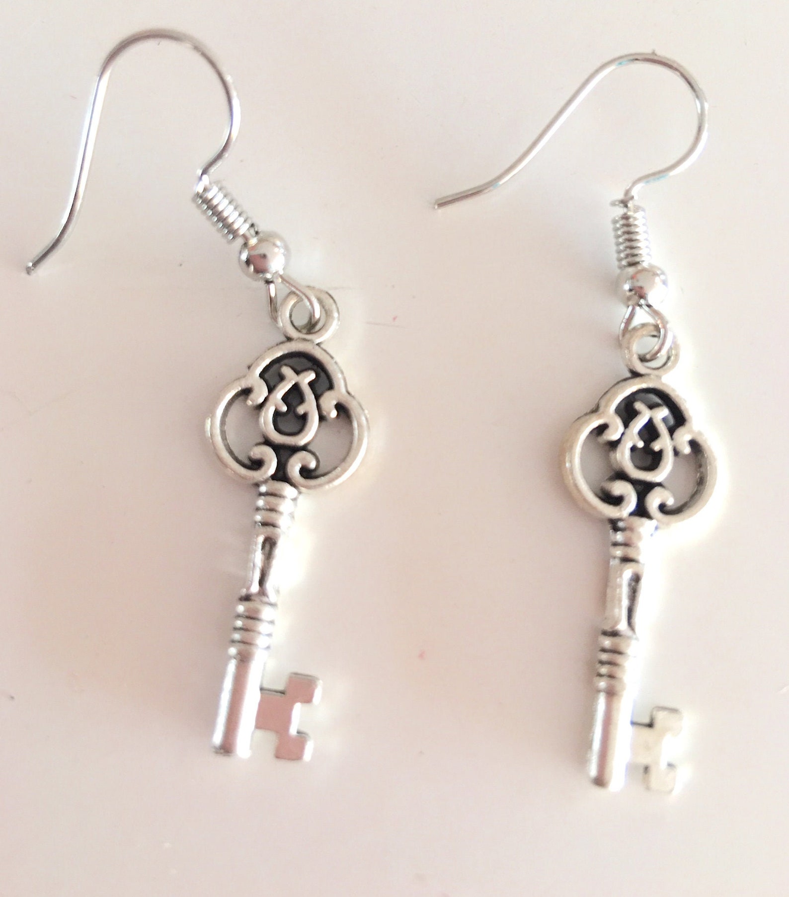 Silver Key Earrings 21st or 18th Birthday Coming of Age Etsy Australia