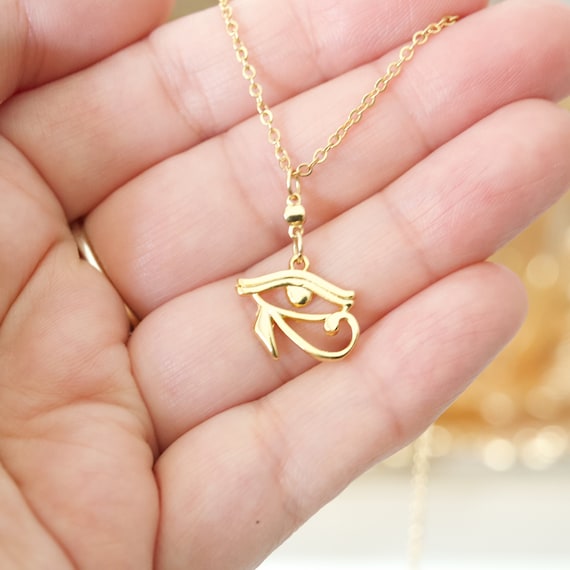 Amazon.com: Moonlight Mysteries Bronze Egyptian Udjat Eye of Horus Ra Pendant  Necklace : Clothing, Shoes & Jewelry