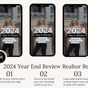 Year in Review Realtor Reel: Canva for Real Estate Template - Etsy