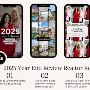 Year In Review Realtor Reel: Canva for Real Estate Template