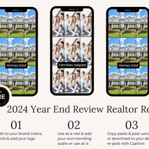 Year in Review Realtor Reel: Canva for Real Estate Template - Etsy