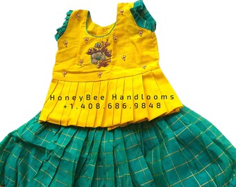 designer pattu langa for babies