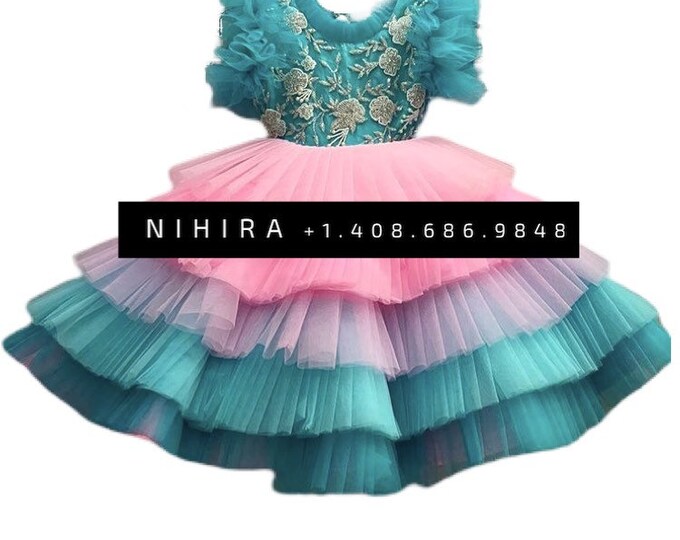 paithani dress for baby girl
