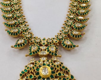 Mangomala Necklace Diamond Necklace Beaded Necklace Tanzanite Necklace Diamond Jewelry Moissanite Necklace Bridal Jewelry-SHABURIS