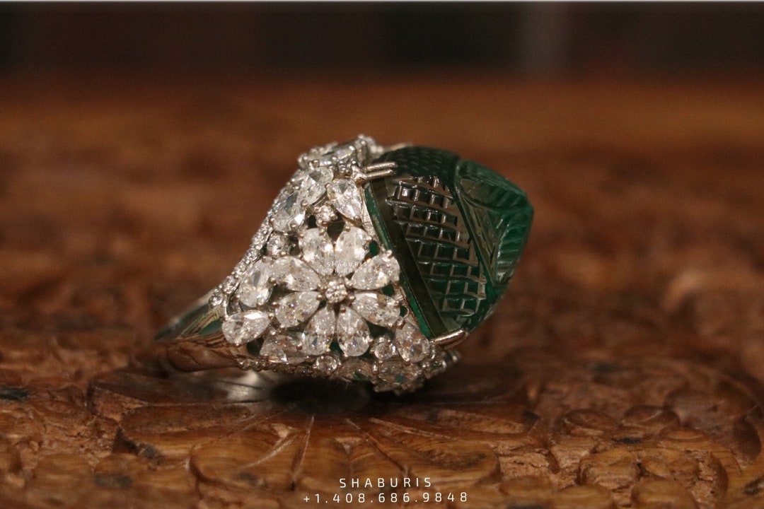 Pure Silver Dahila Ring