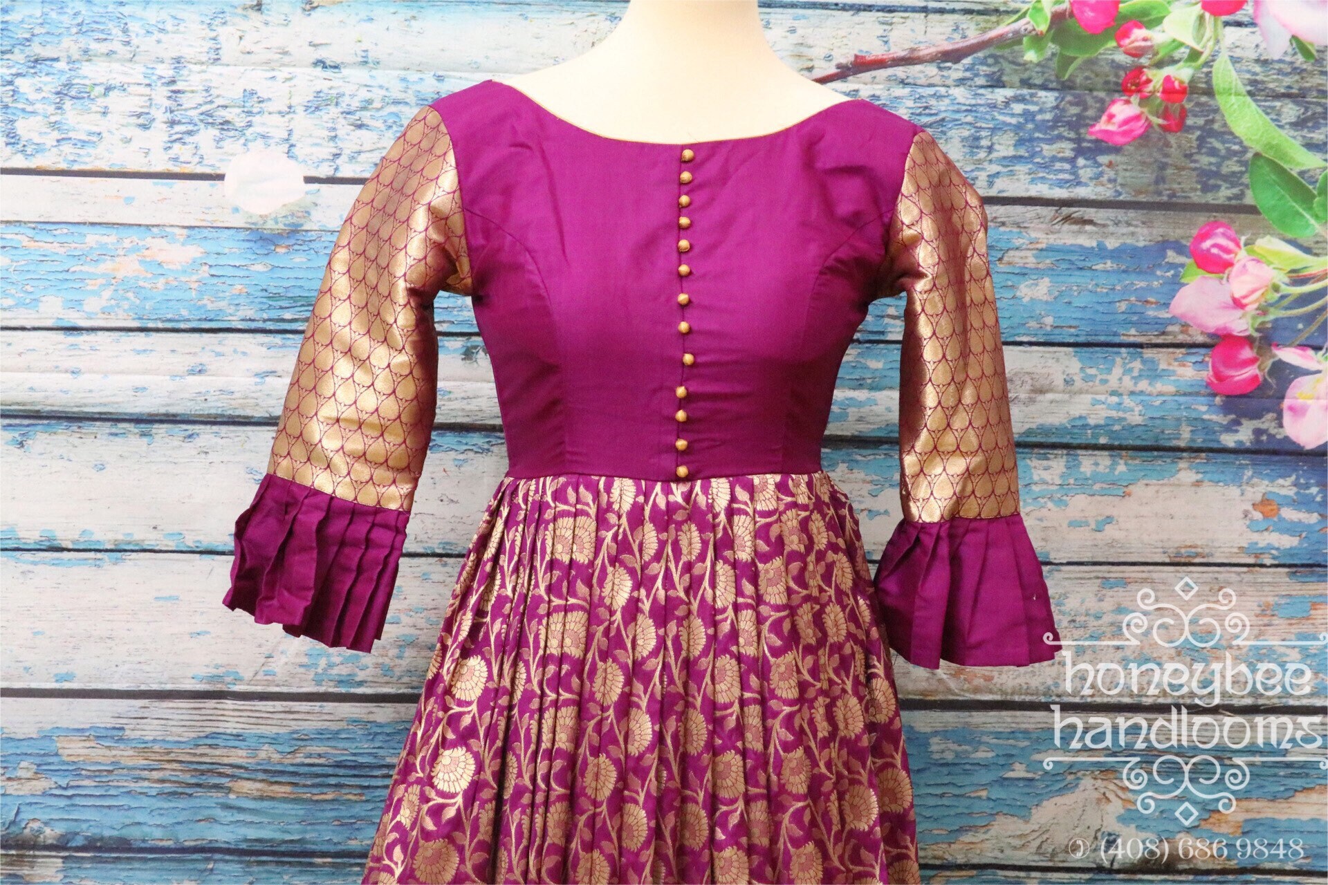 stitched long frocks designs