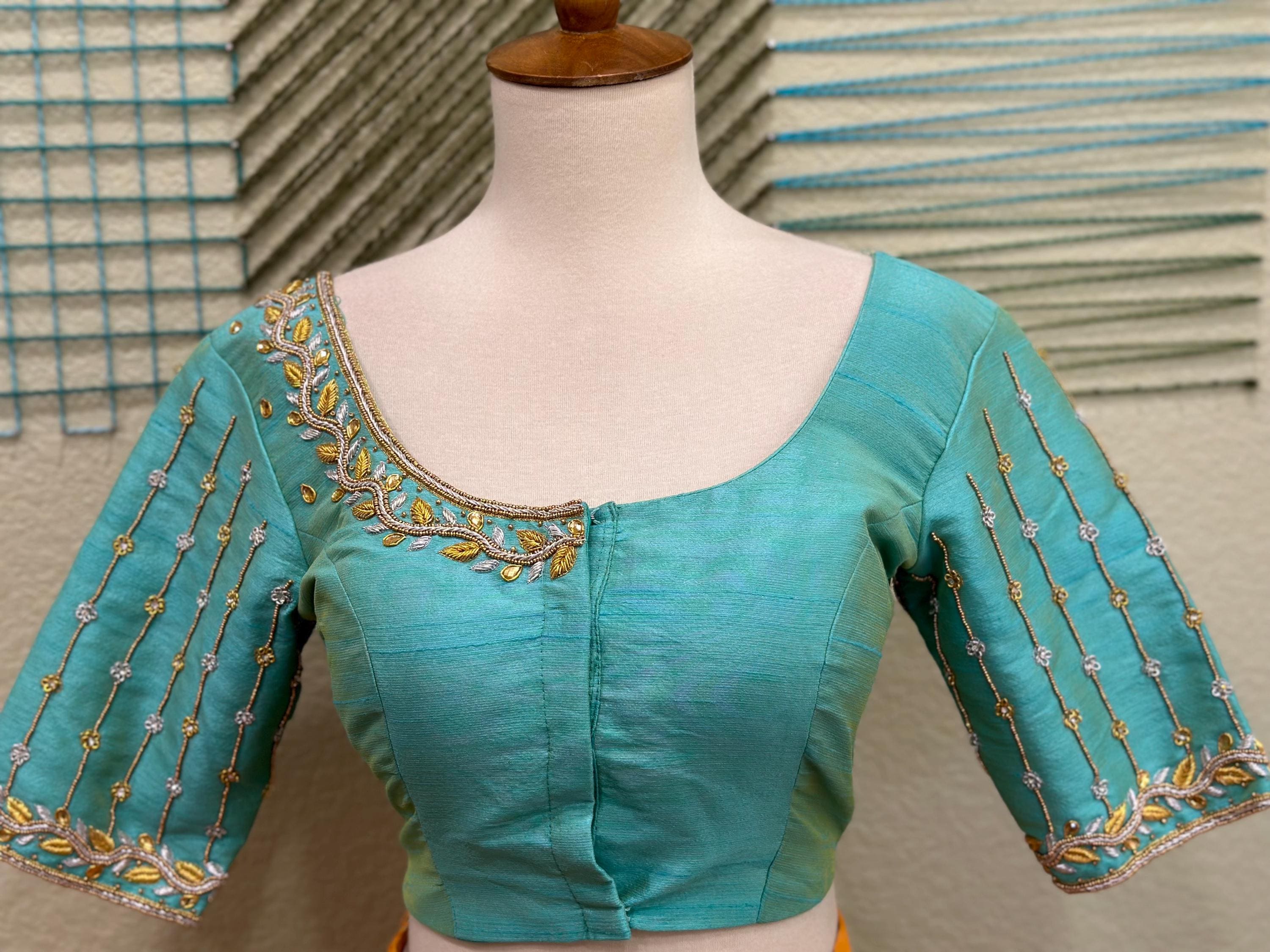 Blue Blouse Indian,latest Indian Blouse Designs,saree Blouse