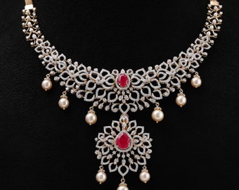 Diamond necklace,Pure silver polki choker Indian necklace ,maang tikka sabyasachi jewelry inspired Shaburis