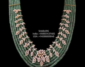 Smaragd Halskette 925 Silber Schmuck Südindischer Schmuck Schmuckstück pakistanische Schmuck Desi Schmuck shaburis