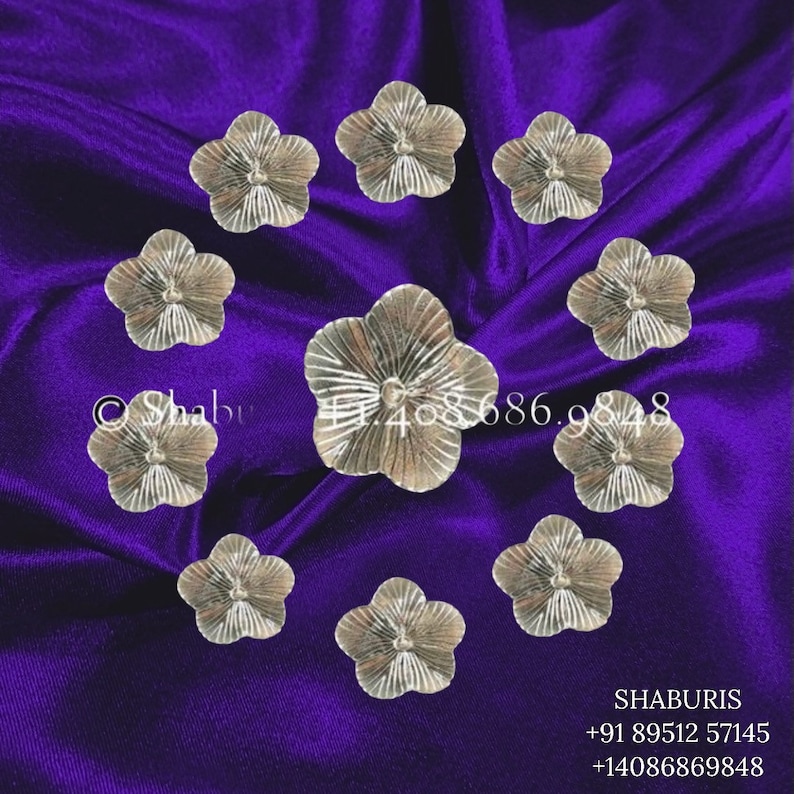 Pooja flowers in Silver108 flowers in silverpure silver Etsy
