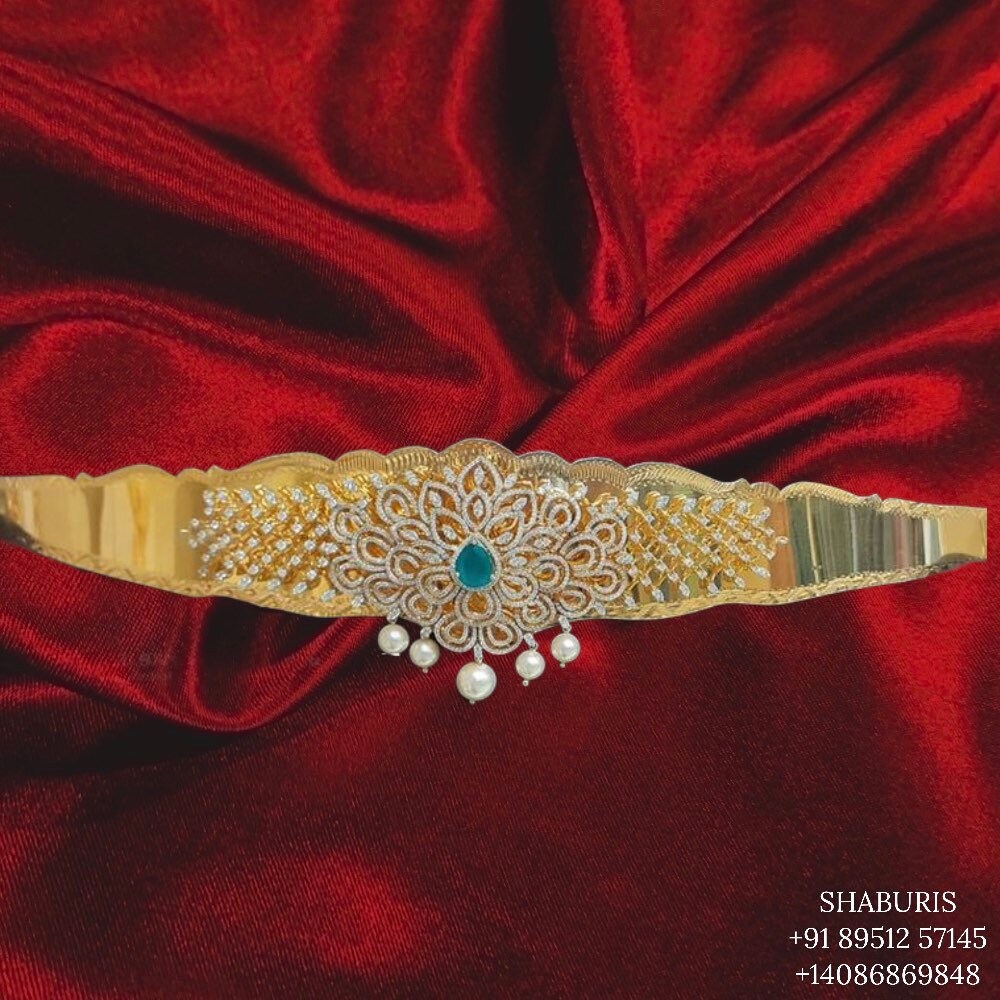 Buy Diamond Vaddanam,south Indian Jewelry,vadiyanam,kids Vaddanam