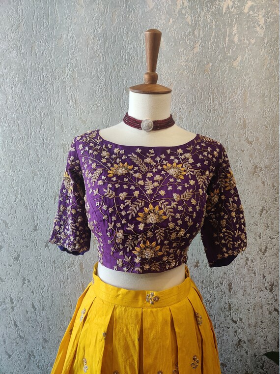 haldi yellow and purple combination dress Yellow & Purple  Stunning Ways To Incorporate This Colour Palette In Your  Wedding!
