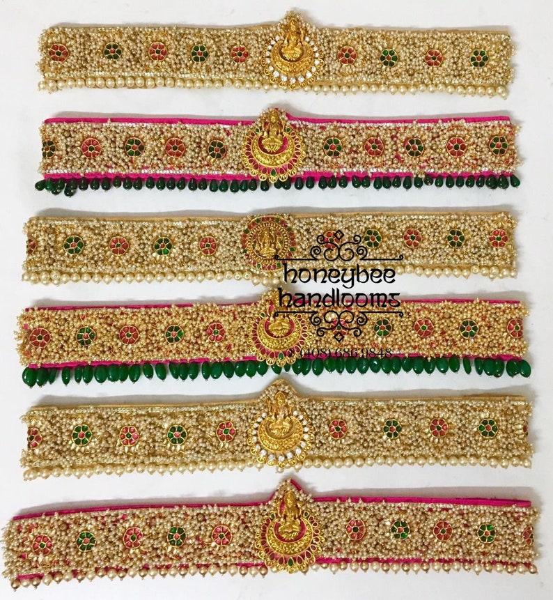 Maggam Work Waistbelt Vaddanam Vadiyanam Saree Belt Etsy