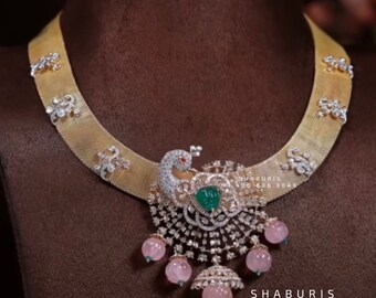 Diamond Choker Pure Silver Jewelry 