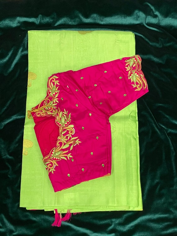 Lyte Weight Pattu Sarees Onlinesouth Indian Sareespure Silk | Etsy