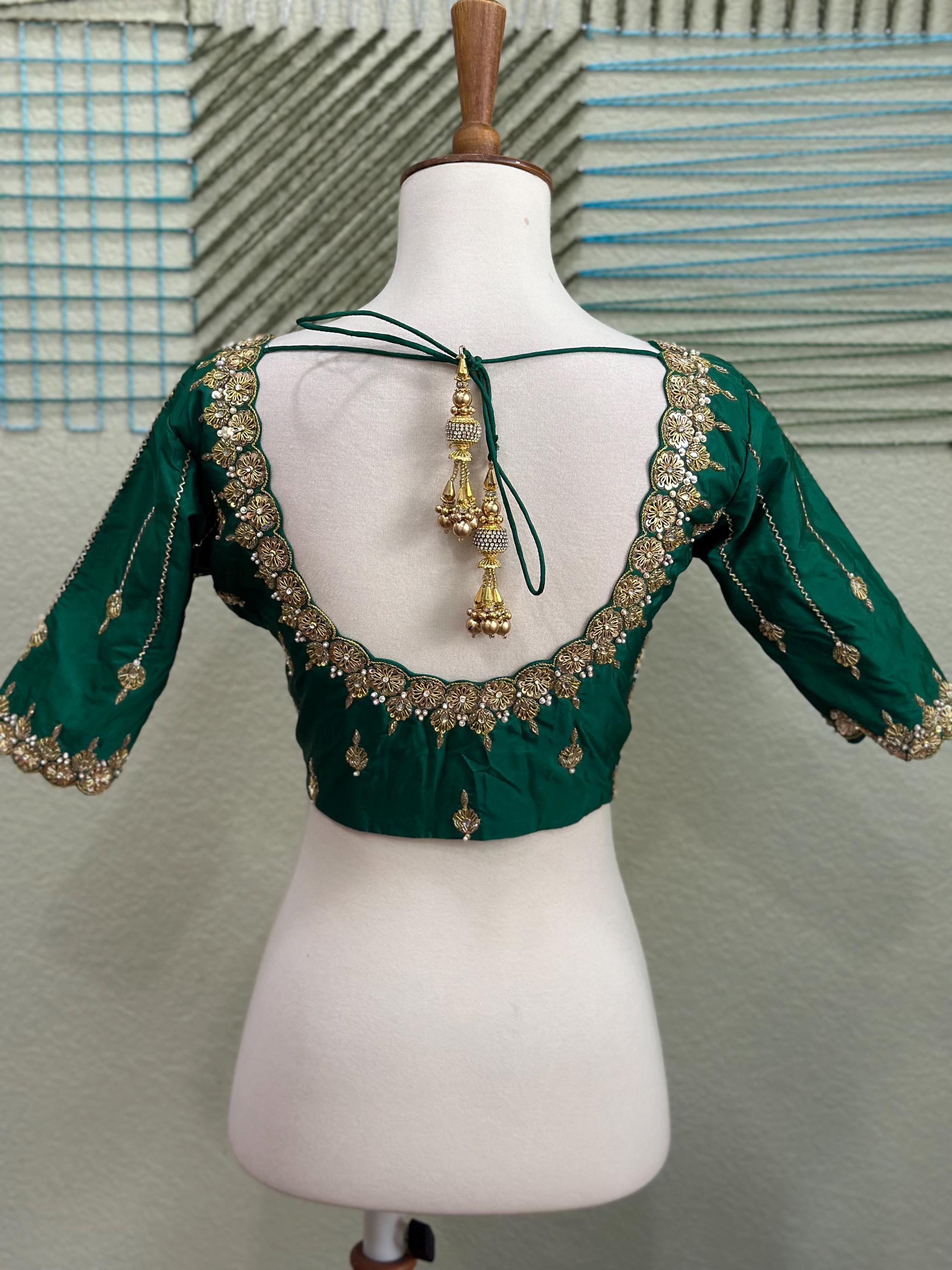 Maggam Work Blouse Indian,latest Indian Blouse Designs,saree Blouse Designs  Indian,saree Stitched Blouse,south Indian Blouse,designer Blouse - Etsy, image size:2250x3000