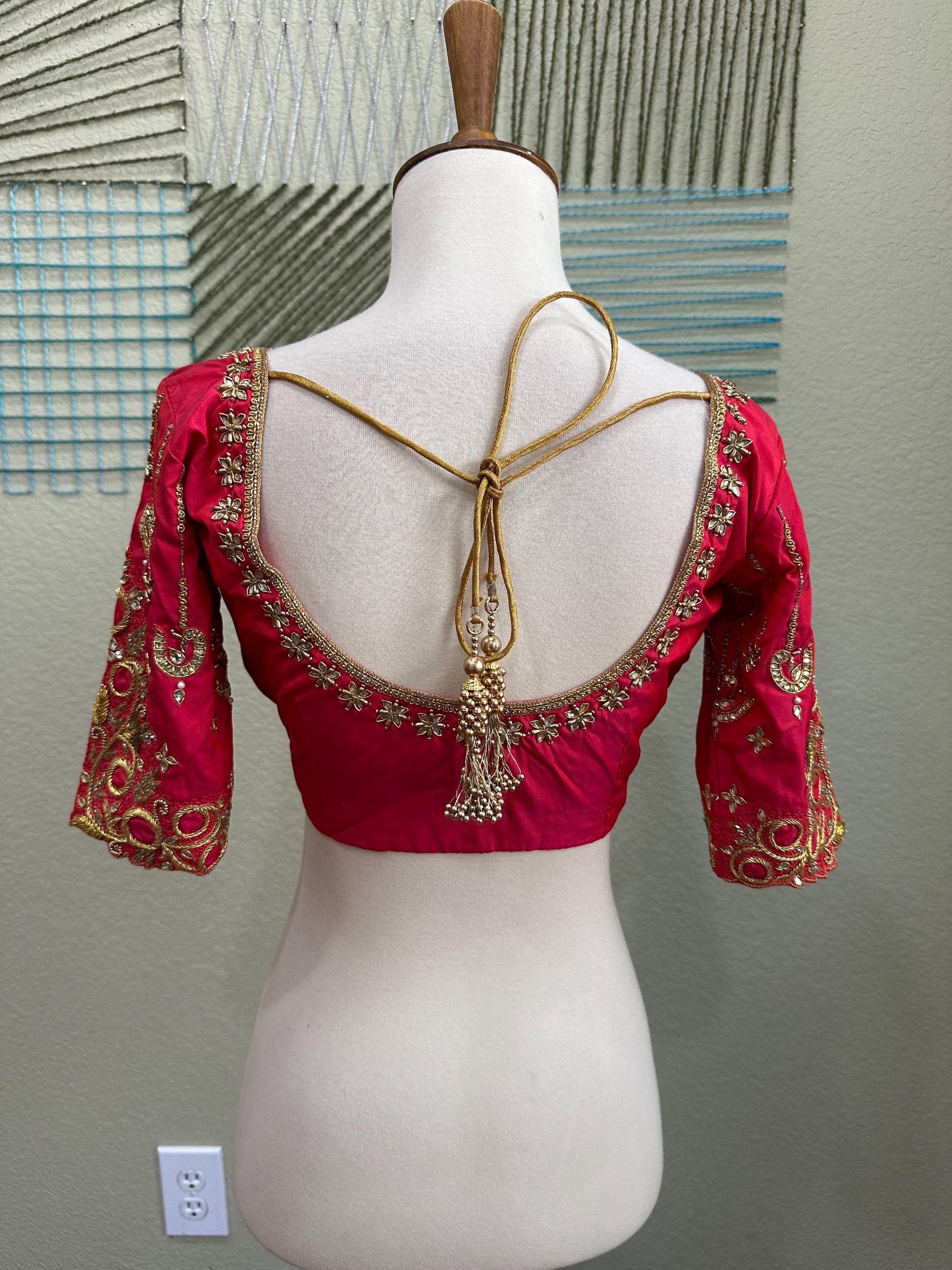 Maggam Work Blouse Indian,latest Indian Blouse Designs,saree Blouse Designs  Indian,saree Stitched Blouse,south Indian Blouse,designer Blouse - Etsy, image size:2250x3000