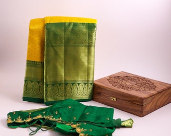 Pure Silk Sarees Collection | Paithani Mangalagiri Gadwal Mysore Silk Kalamkari Sarees with stitched blouse | Handloom Indian Festive Wear