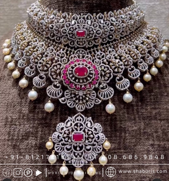 Diamond Choker Diamond Necklace Rubies 
