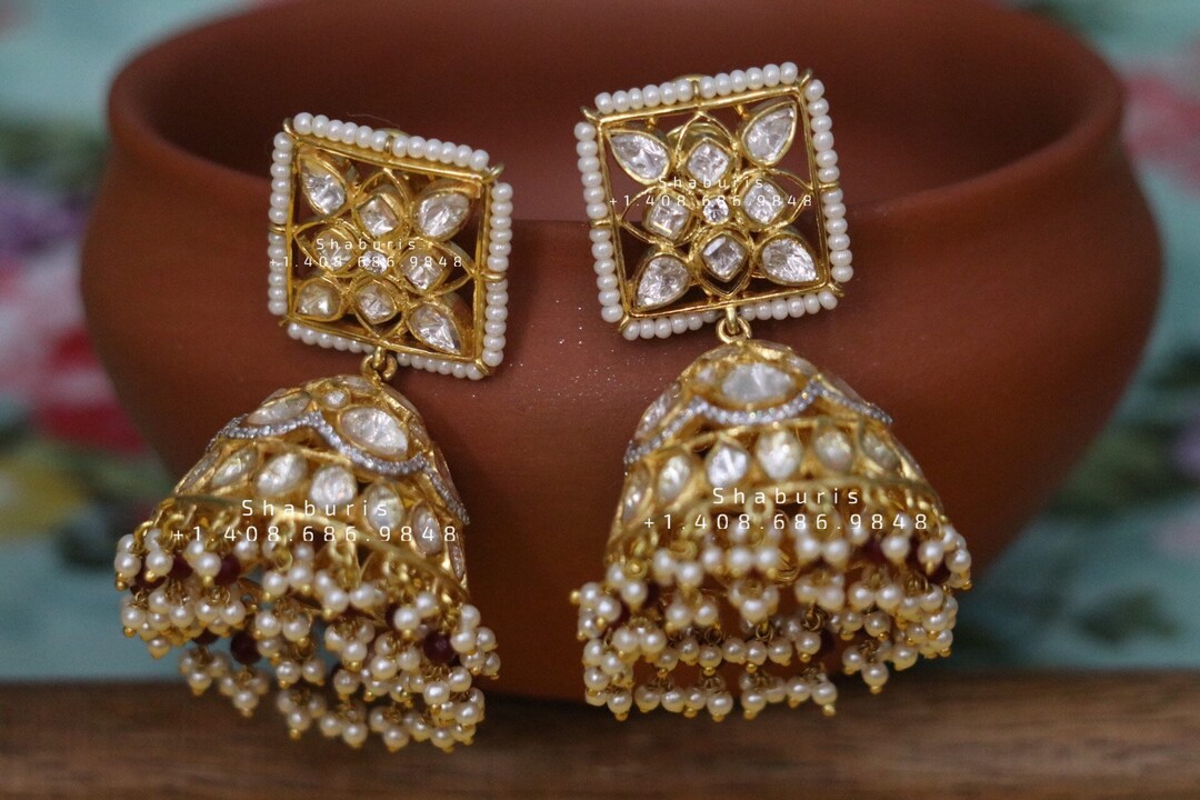 Pure Silver Yamika Studs main image 0