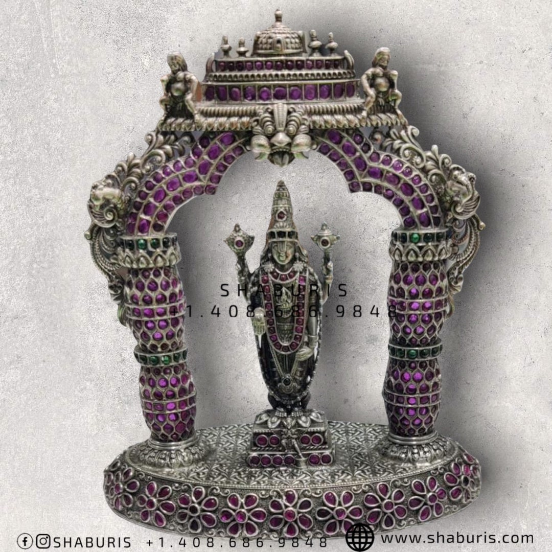 Pure Silver Balaji Idol,silver God Idol,indian Pooja Articles,silver ...