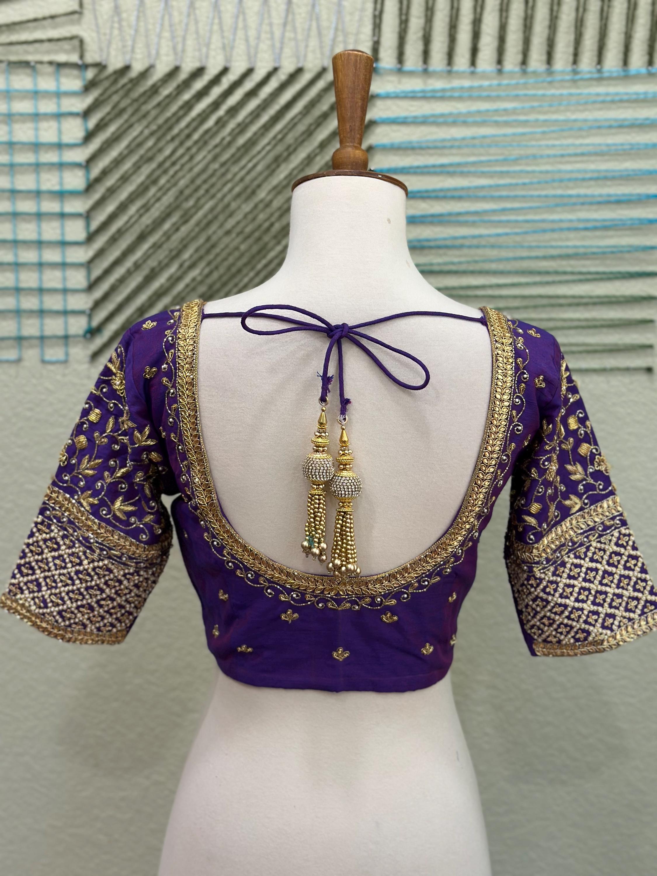 Maggam Work Blouse Indian,latest Indian Blouse Designs,saree Blouse Designs  Indian,saree Stitched Blouse,south Indian Blouse,designer Blouse - Etsy, image size:2250x3000