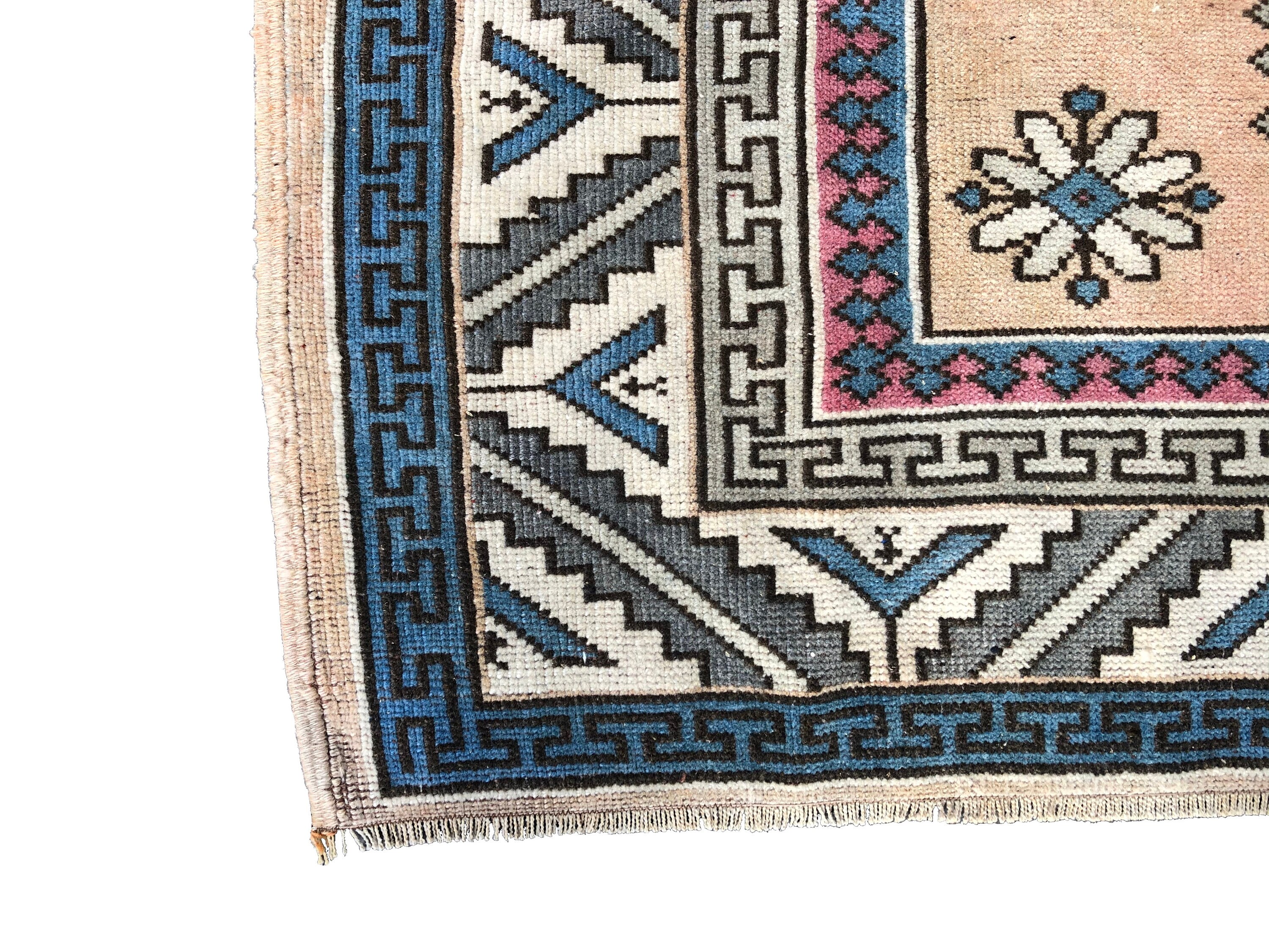 Multicolor Turkish Rug Traditional Turkish Rug 6.4 x 5.2 Etsy