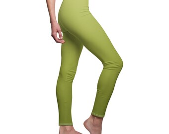 Green Ombre Womens Leggings Green White 