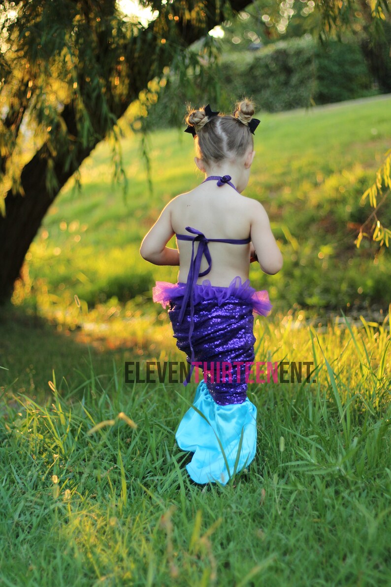 Mermaid Toddler Girl Halloween Costume Fancy Sequin Mermaid Etsy