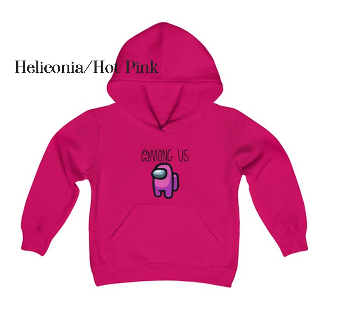 Among Us Hoodie Pink Among Us Shirt Kids Gamer Hoodies For Etsy
