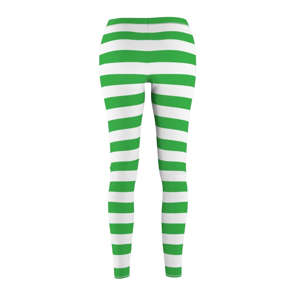 Green and white leggings hotsell