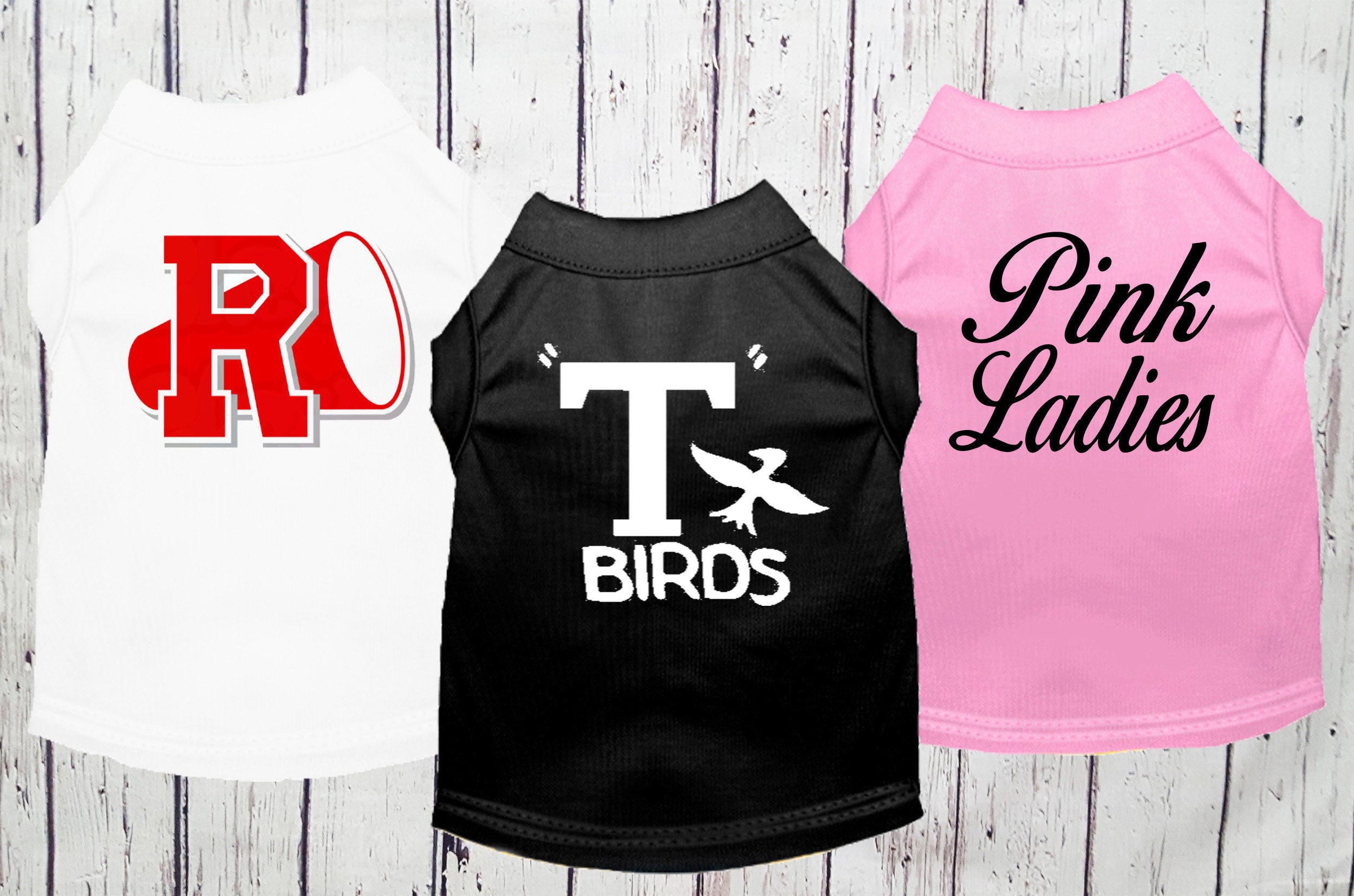 Dog Halloween Costume, Grease Tshirts For Pet Dogs Cats, Matching Pin…