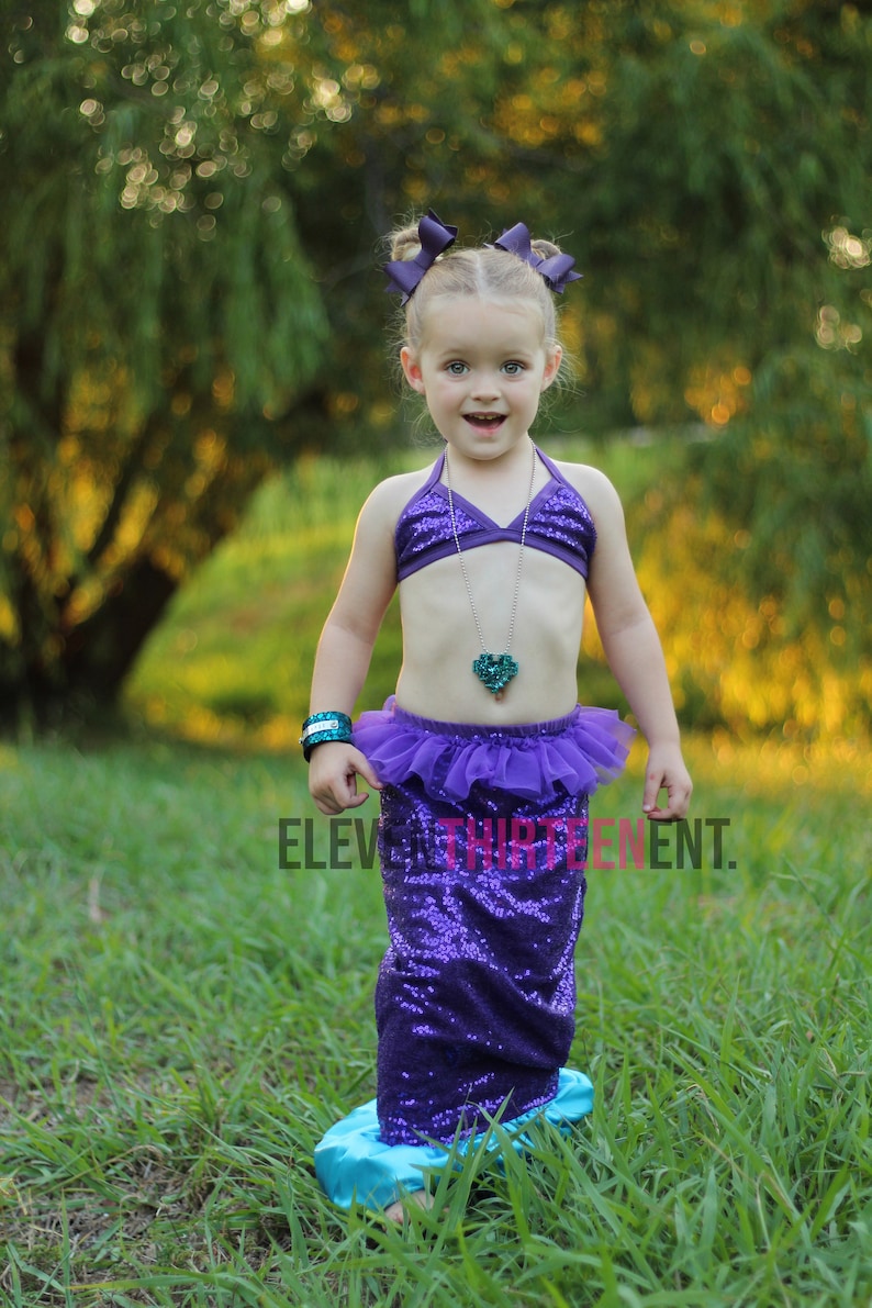 Mermaid Toddler Girl Halloween Costume Fancy Sequin Mermaid Etsy