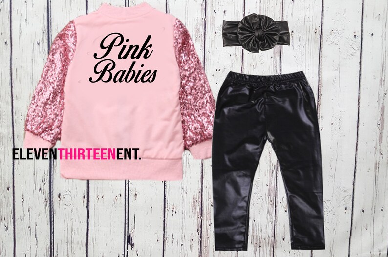 Pink Babies Jacket Birthday Outfit for Toddler Girls Sequin Etsy