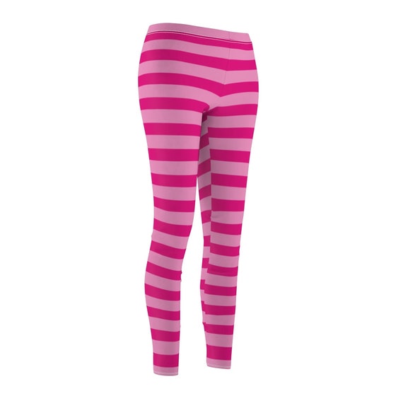 Pink Striped Leggings Pig, Halloween Leggings for Teens and Women, Pink  Striped Leggings, Halloween Costume Women Teens -  Canada