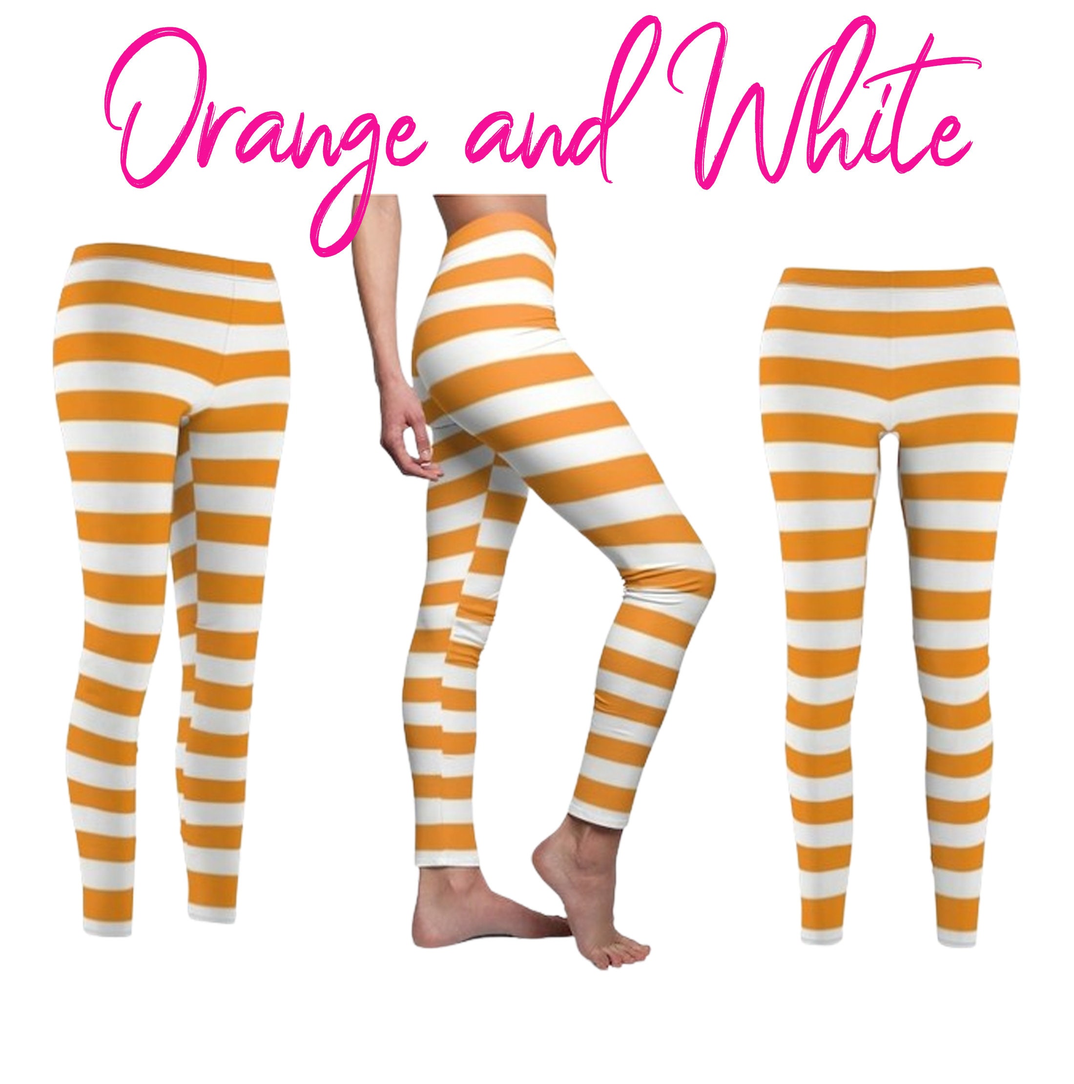Shortcake Striped Leggings, Horizontal Striped Women's Leggings, Plus Size  Leggings, Halloween Costumes, Cosplay Leggings -  Canada