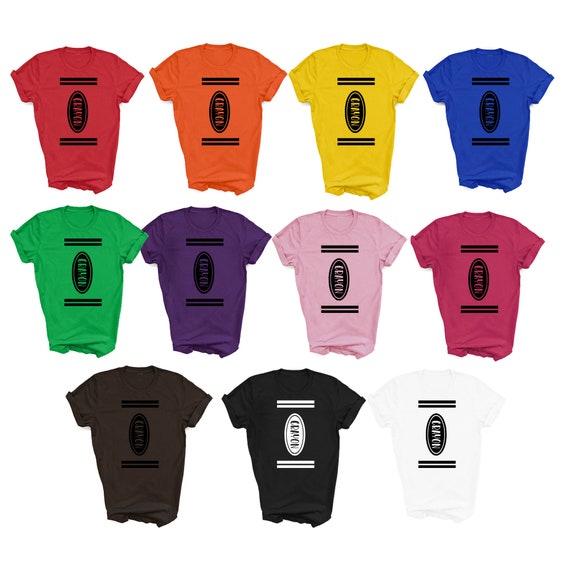 Orange Crayon Halloween Couple Friend Group Costume T-Shirt Orange Crayon Halloween Couple Friend Group Costume T-Shirt
