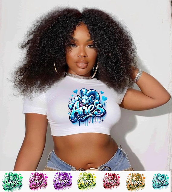 Zodiac Sign Birthday Baby Tee, ANY Zodiac Y2K Shirt