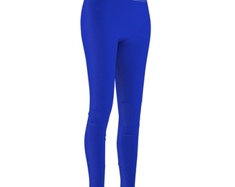 women's royal blue leggings