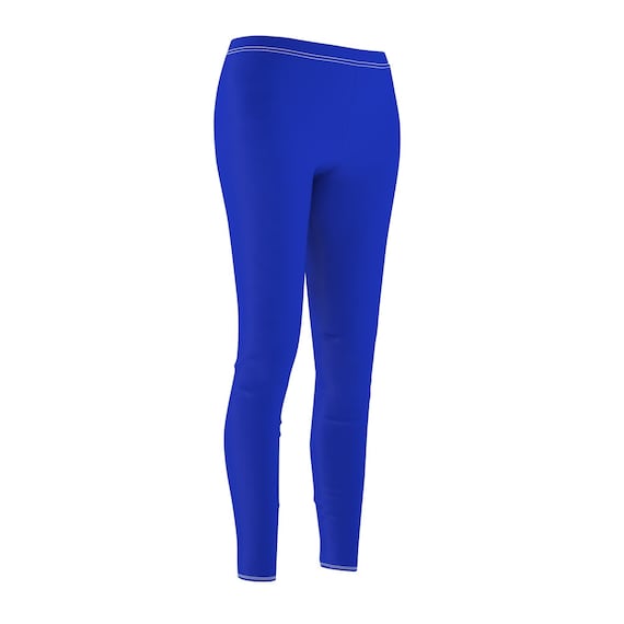 Royal Blue Womens Leggings, Blue Yoga Leggings, Blue Workout