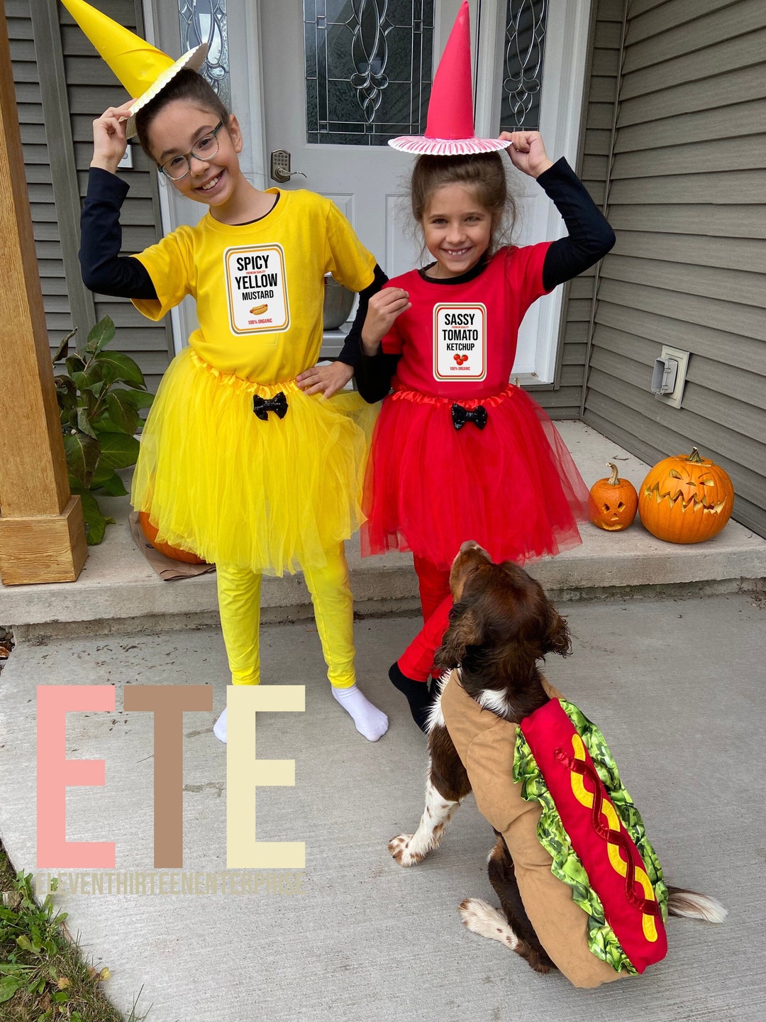 Toddler Halloween Costume Girl Ketchup and Mustard Costumes - Etsy Ireland