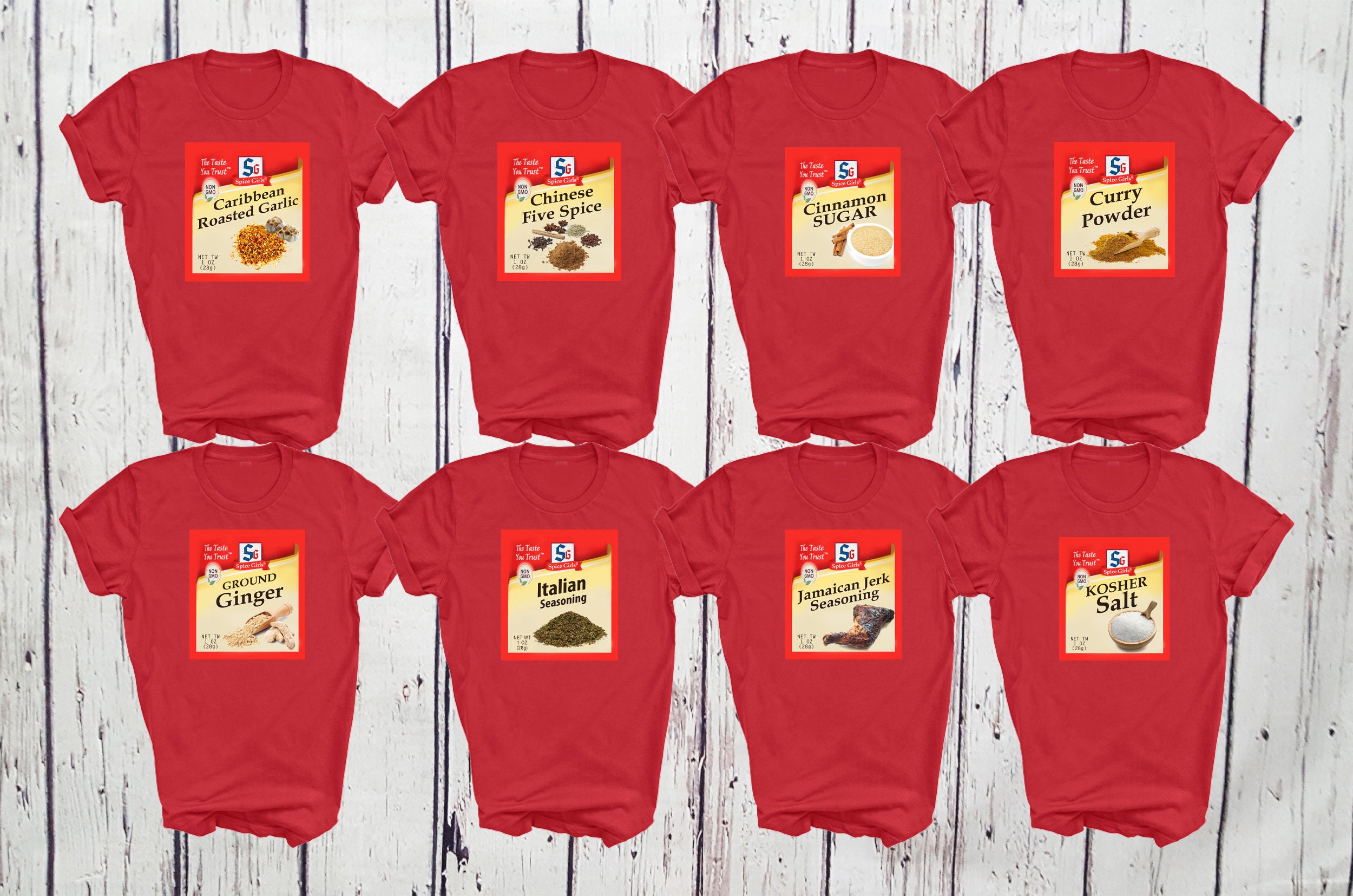Spice Girls Group Thanksgiving Day Shirts, Costumes For Friends Famil…