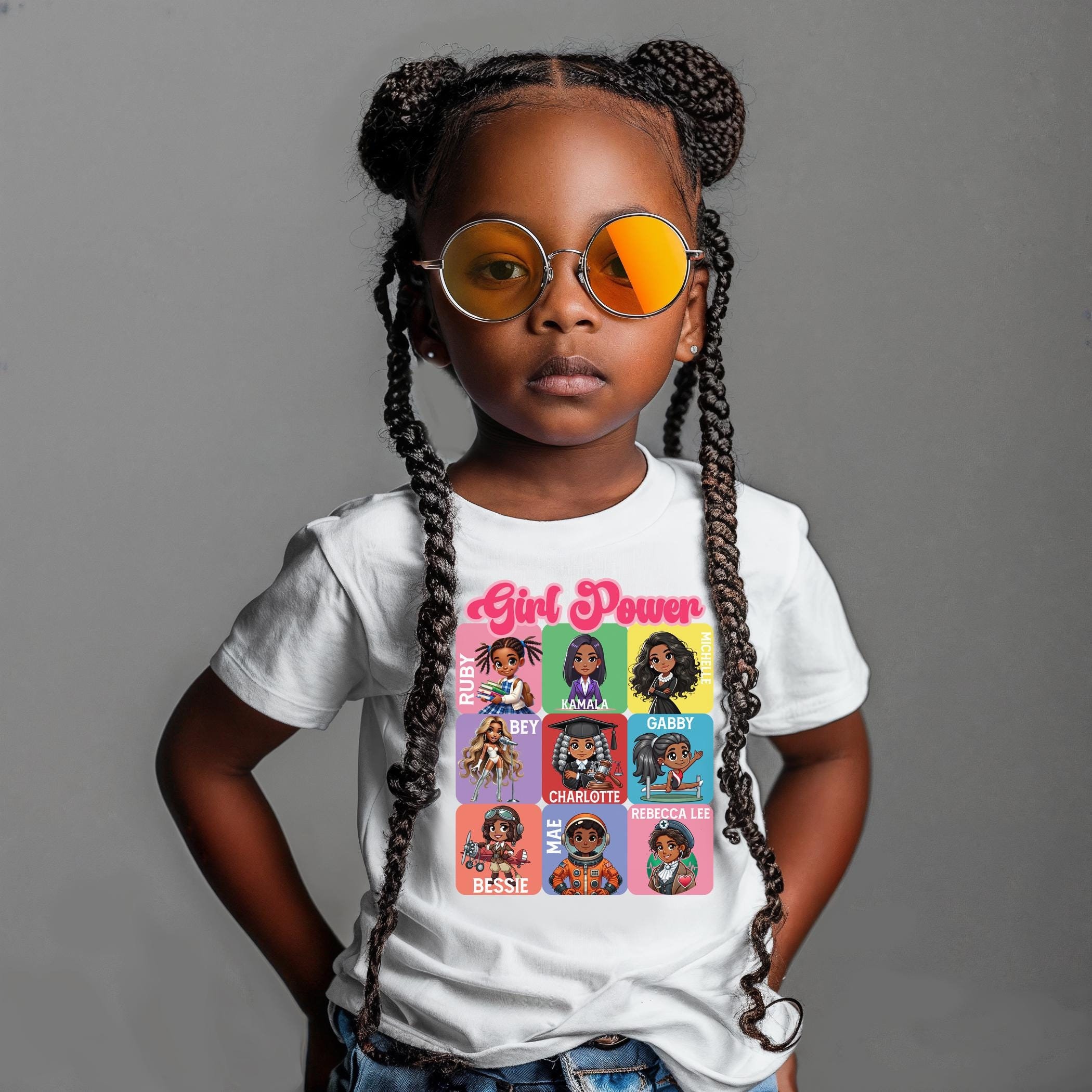 Black History Month Kids Tee: Influential Women, Girl Power Shirt
