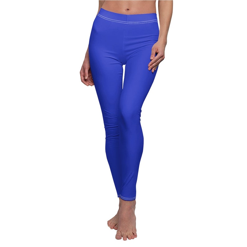 Royal Blue Womens Leggings Blue Yoga Leggings Blue Workout - Etsy