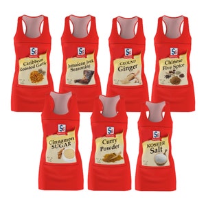 Spice Dress Girls Group Halloween Costumes For Teachers Friends Family Sisters, Food Seasoning Costume, Spice Dresses For Women Teens