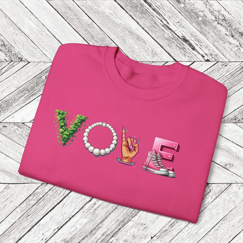 Vote Pink and Green Sweatshirt, Harris for President Shirts, Election