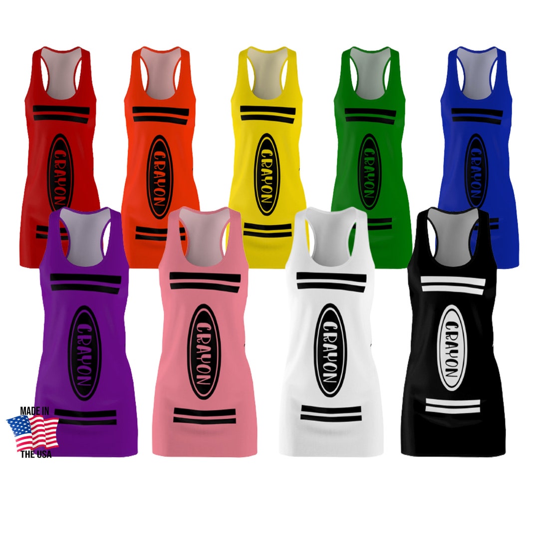 Group Halloween Costume, Crayon Halloween Costumes Women Teens, Crayon